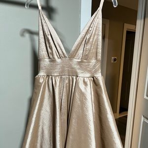 Gold Hi-Lo Dress - Windsor